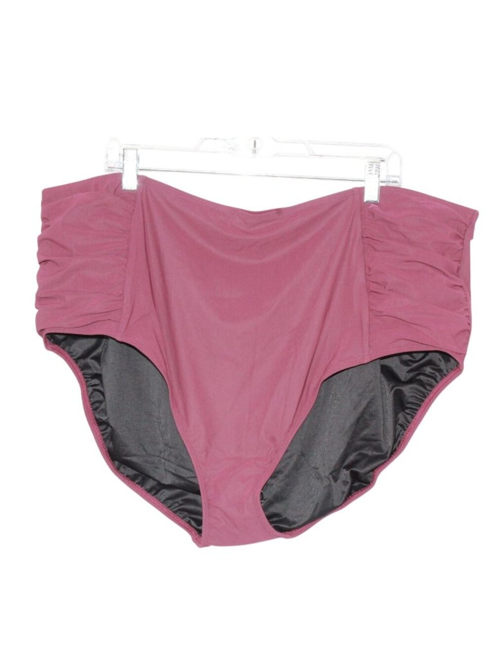LL Bean Women's Shaping Swimwear High Waist Brief UPF 50+ Beachwear Pool Red 26W